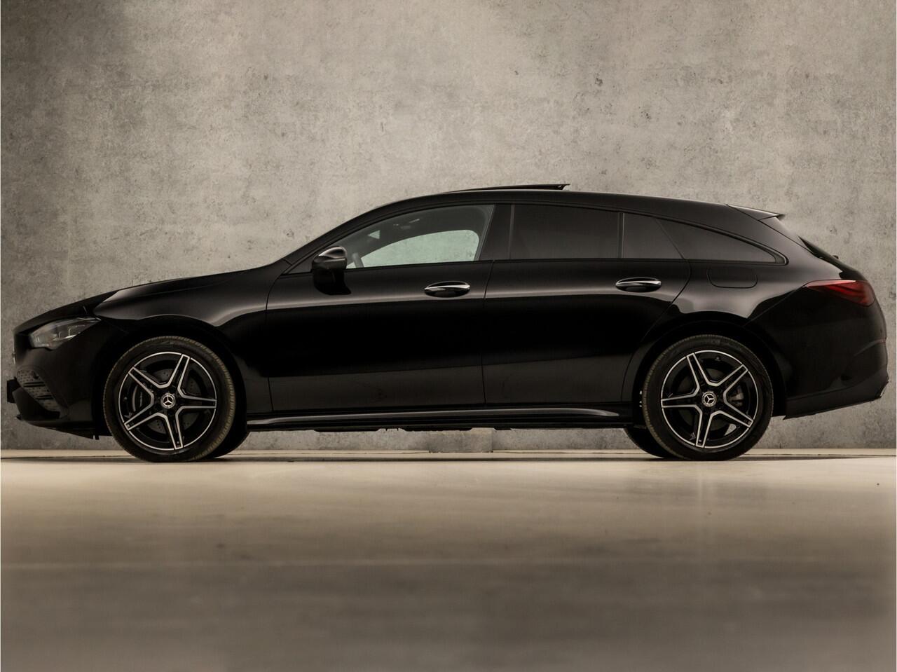 Mercedes-Benz CLA-KLASSE Shooting Brake 250 e AMG Sport 218Pk Automaat (FACELIFT, SCHUIFDAK, MEMORY SEATS, HEAD-UP DISPLAY, 360 CAMERA, STUUR/STOELVERWARMING, BURMESTER, LEDER/ALCANTARA, ADAPTIVE CRUISE, NIEUWSTAAT)