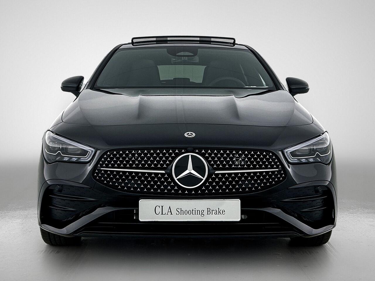 Mercedes-Benz CLA-KLASSE Shooting Brake 250 e Star Edition AMG Line | Nightpakket | KEYLESS-GO | Parkeerpakket met achteruitrijcamera | EASY PACK achterklep | Dodehoekassistent | MULTIBEAM LED | Distronic | Sfeerverlichting | Verwarmde stoelen vooraan |