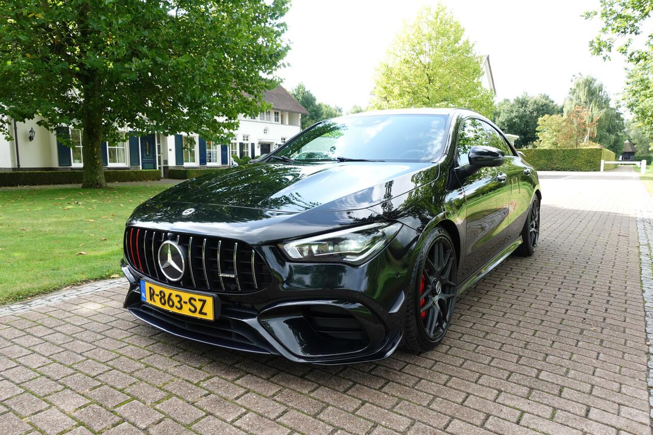 Mercedes-Benz CLA-KLASSE AMG 45 S 4MATIC+ Premium Plus | Burmester | 360° Camera | HUD | Stoelverw. | Stoelventilatie | Memory | Pano | Leder |