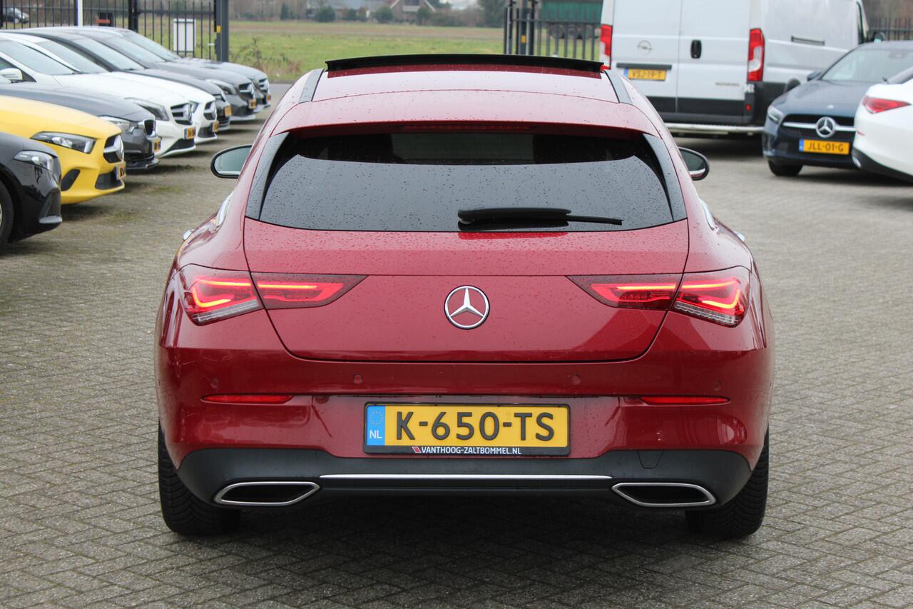 Mercedes-Benz CLA-KLASSE Shooting Brake 200 AUT7 Luxury Line PANORAMADAK LEDER MEMORY DISTRONIC SFEER CARPLAY KEY-LESS GO MULTIBEAM