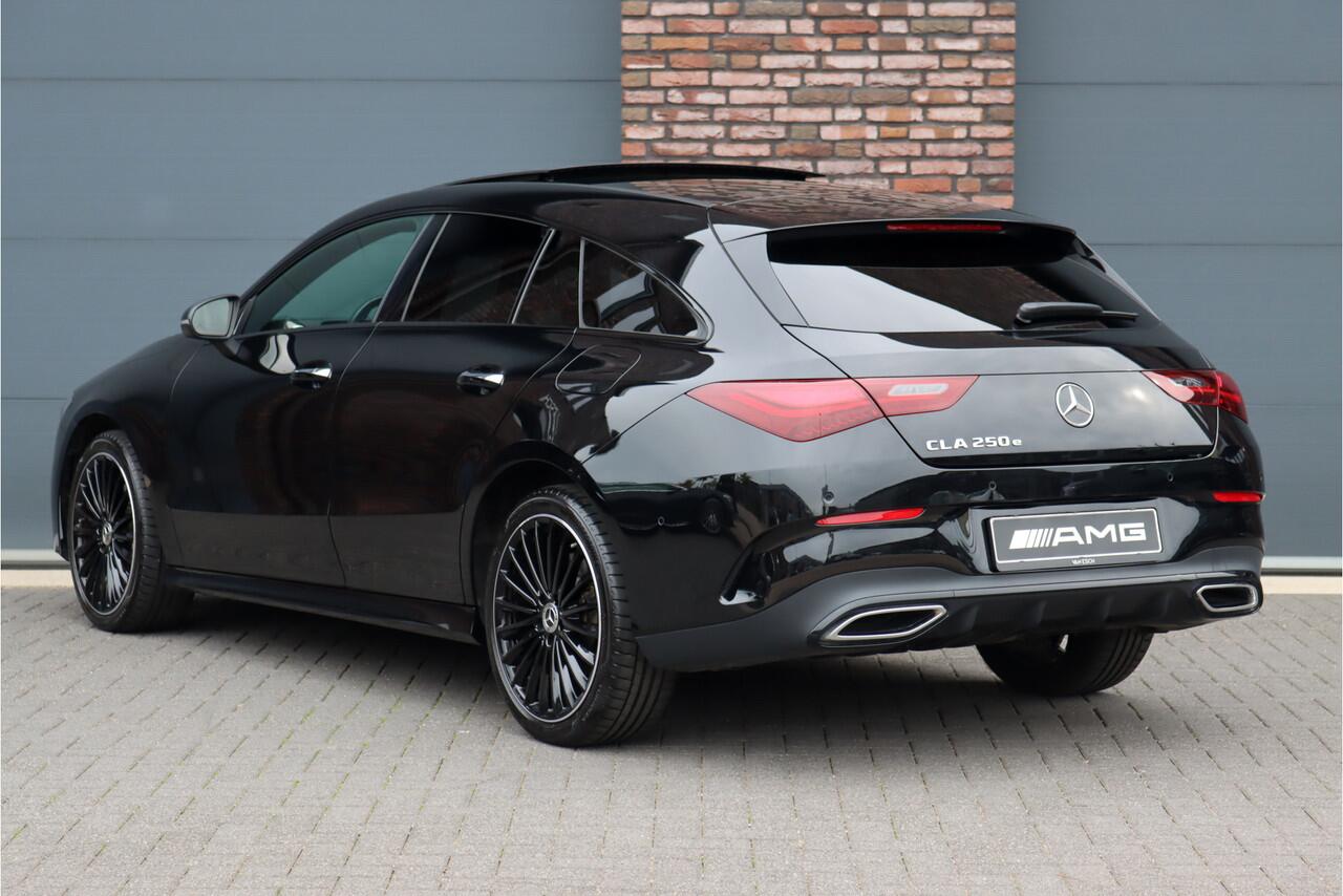 Mercedes-Benz CLA-KLASSE Shooting Brake 250 e AMG Line Aut8 | Facelift | Panoramadak | Distronic Pro | Verwarmd Stuurwiel | Widescreen | Keyless Go | Surround Camera | Multibeam LED |