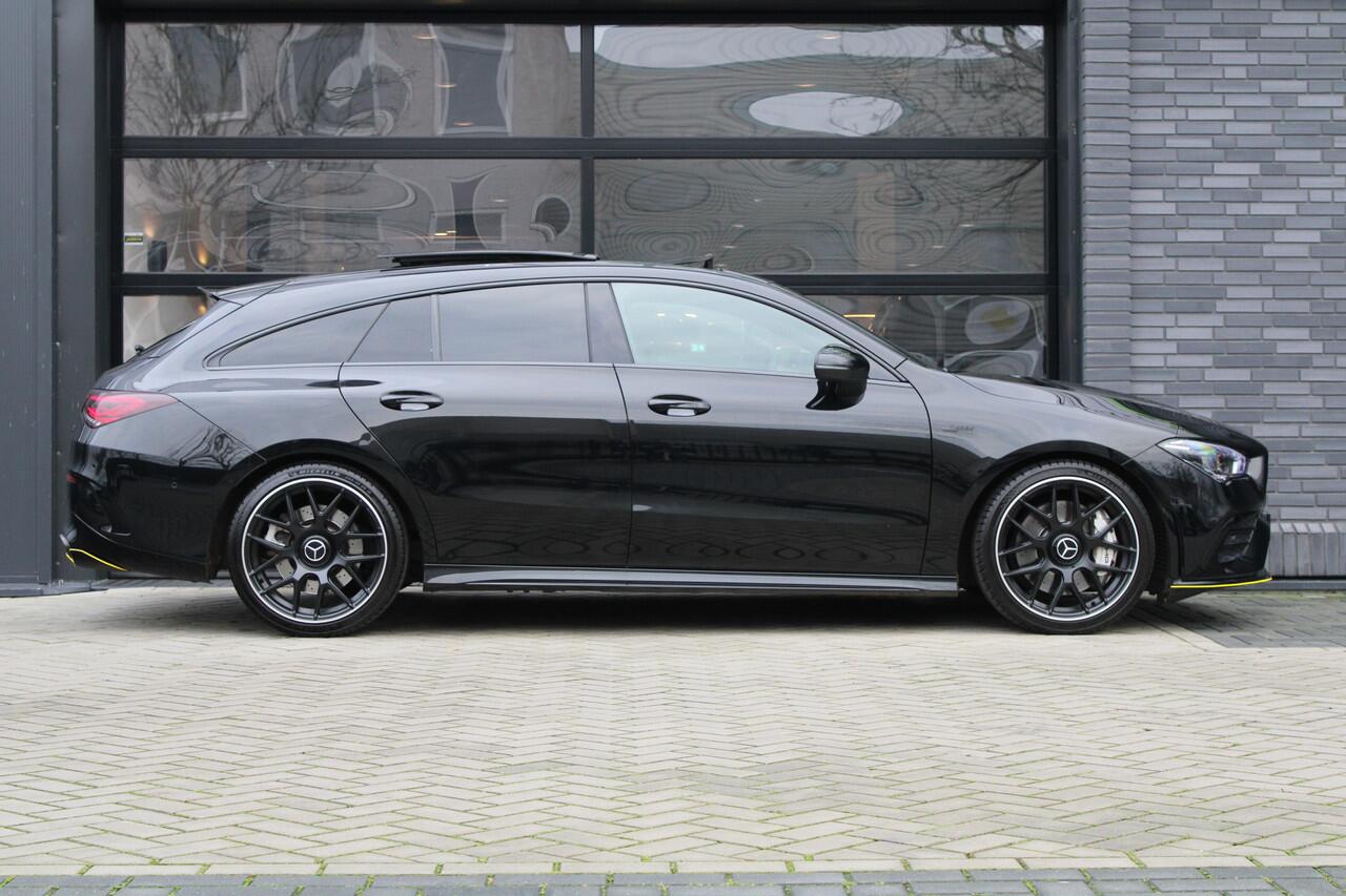 Mercedes-Benz CLA-KLASSE Shooting Brake AMG 35 4MATIC Premium Plus | FULL OPTION! | SCHAALSTOELEN | STOELKOELING | PANO | HUD | BURMESTER | KEYLESS | 360 |