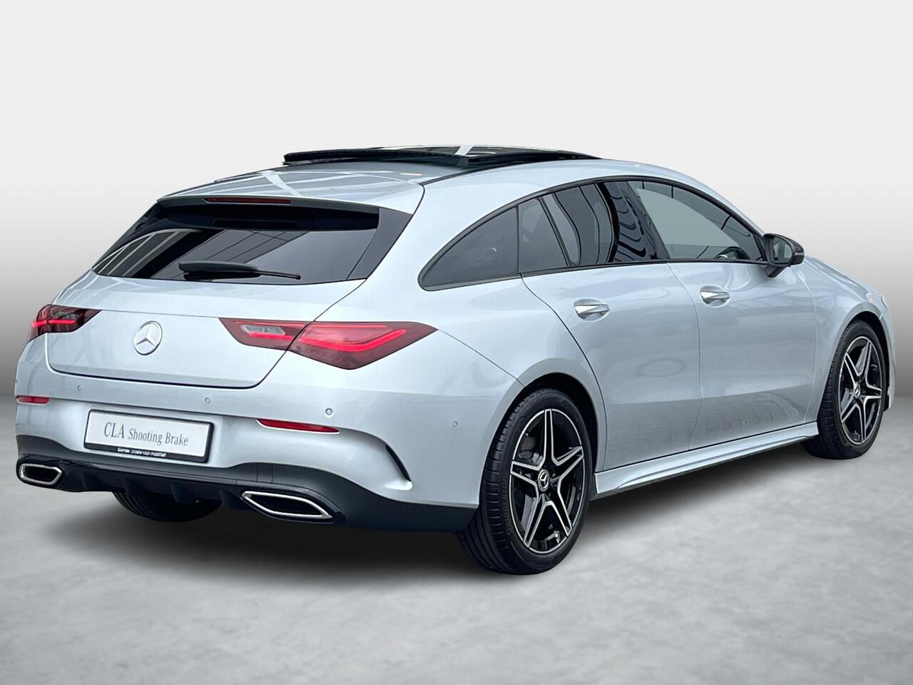 Mercedes-Benz CLA-KLASSE Shooting Brake 180 Star Edition AMG LIMITED | Night Pakket | Panoramadak | Trekhaak | Apple CarPlay | Android Auto | Sfeerverlichting | Stoelverwarming | Achteruitrijcamera | Parkeersensoren | Elektrisch inklapbare buitenspiegels