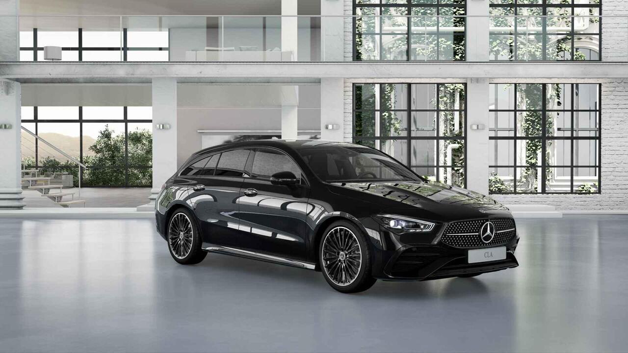 Mercedes-Benz CLA-KLASSE Shooting Brake 180 Business Solution AMG | Panoramaschuifdak | Premium plus | Night pakket | Multispaaks velgen | Head-up display | Dodehoekassistent | 360° camera | Stoelverwarming |