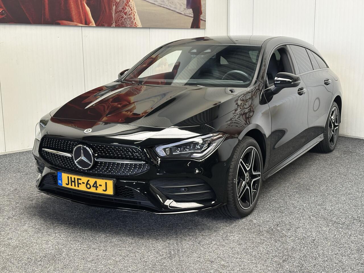 Mercedes-Benz CLA-KLASSE SHOOTING BRAKE 250 e AMG LINE NAVIGATIE CRUISE CONTROL CLIMATE CONTROL PANORAMA SCHUIF/KANTELDAK APPLE CARPLAY/ANDROID RIJSTROOKSENSOREN ACHTERUITRIJCAMERA ZEER MOOI !! 3010