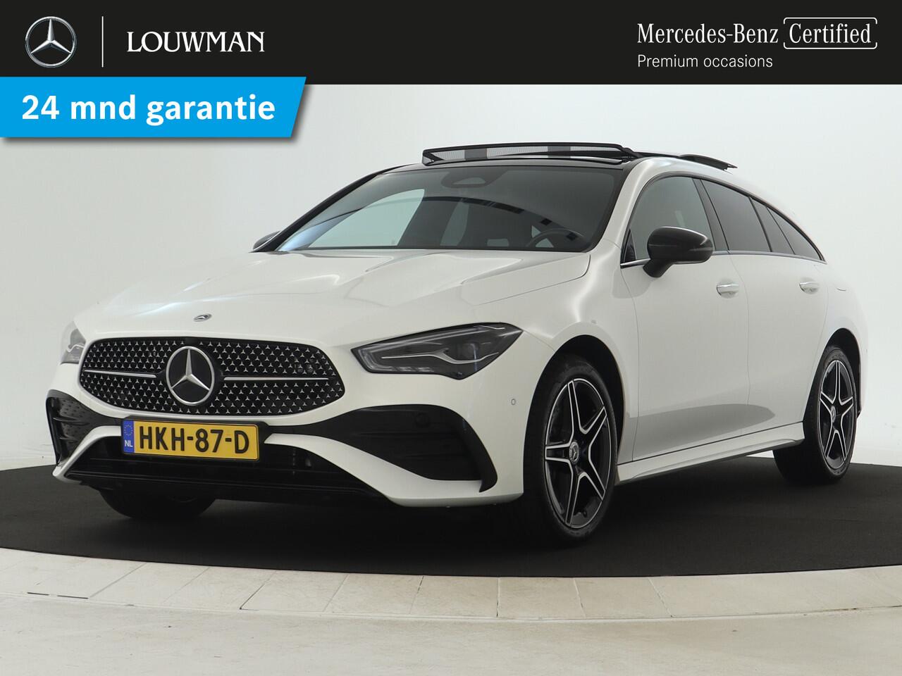 Mercedes-Benz CLA-KLASSE Shooting Brake 250 e AMG Face Lift Plug-In Hybride | AMG Line Premium | Night Pakket | Panorama Schuif-Kanteldak | 11 kw Laden | Stuur en Stoelverwarmig | Inclusief 24 maanden MB Certified garantie voor Europa.
