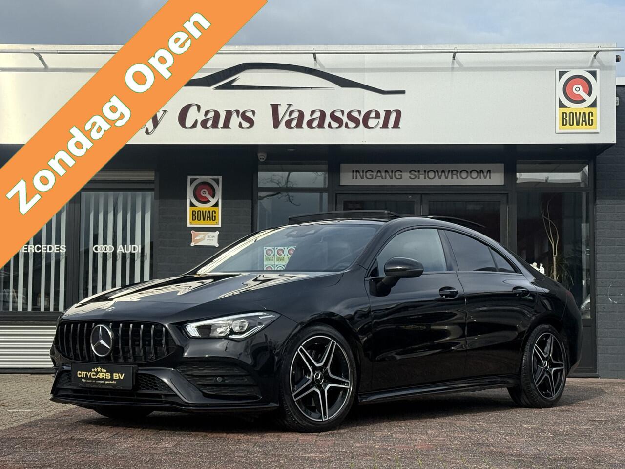Mercedes-Benz CLA-KLASSE 200 AMG-LINE automaat panodak navi camera climate ctr cruise ctr keyless matrix lmv 18 inch sound dealer onderhouden