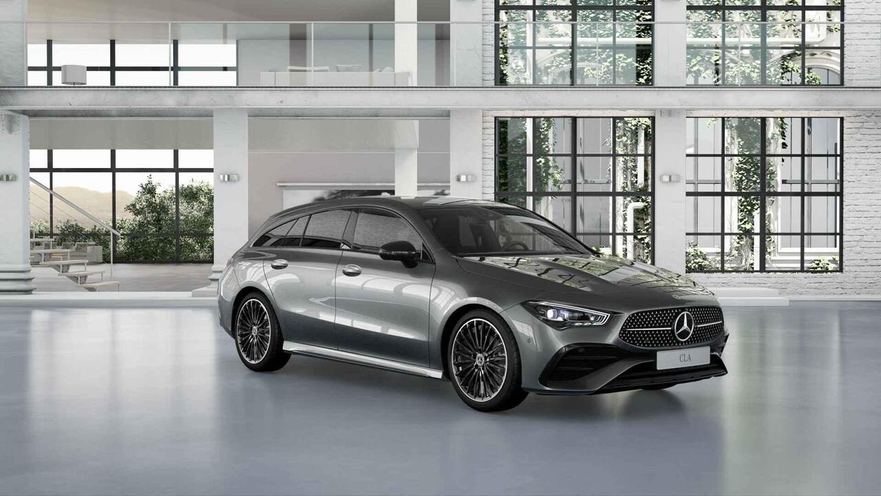 Mercedes-Benz CLA-KLASSE Shooting Brake 180 Business Solution AMG | Panoramaschuifdak | Premium plus | Night pakket | Multispaaks velgen | Head-up display | Dodehoekassistent | 360° camera | Stoelverwarming |