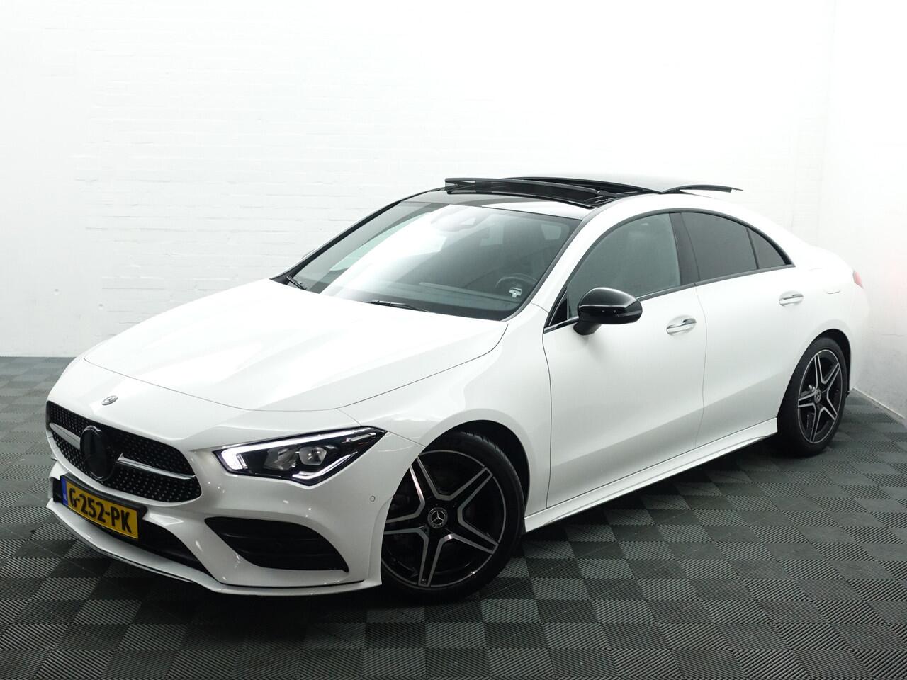 Mercedes-Benz CLA-KLASSE 180 AMG Night Edition Aut- Panoramadak, Sfeerverlichting, Camera, Xenon Led, Sport Leder