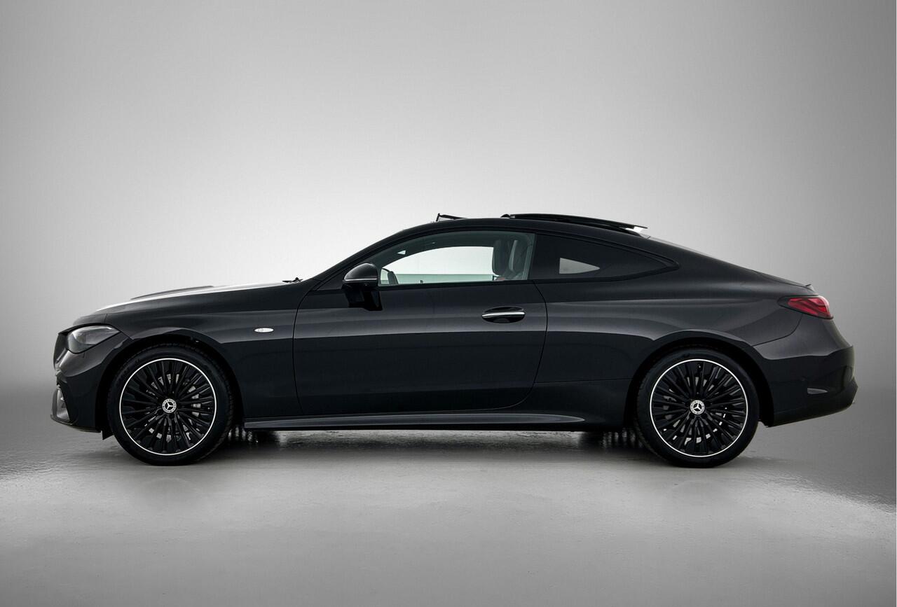 Mercedes-Benz CLE Coupé 300 e AMG Plug-In Hybride Edition AMG Line | Night Pakket | Trekhaak | Burmester® | Digitaal Licht | Distronic | Stuur en Stoelverwarming. Inclusief 24 maanden MB Certified garantie voor Europa.