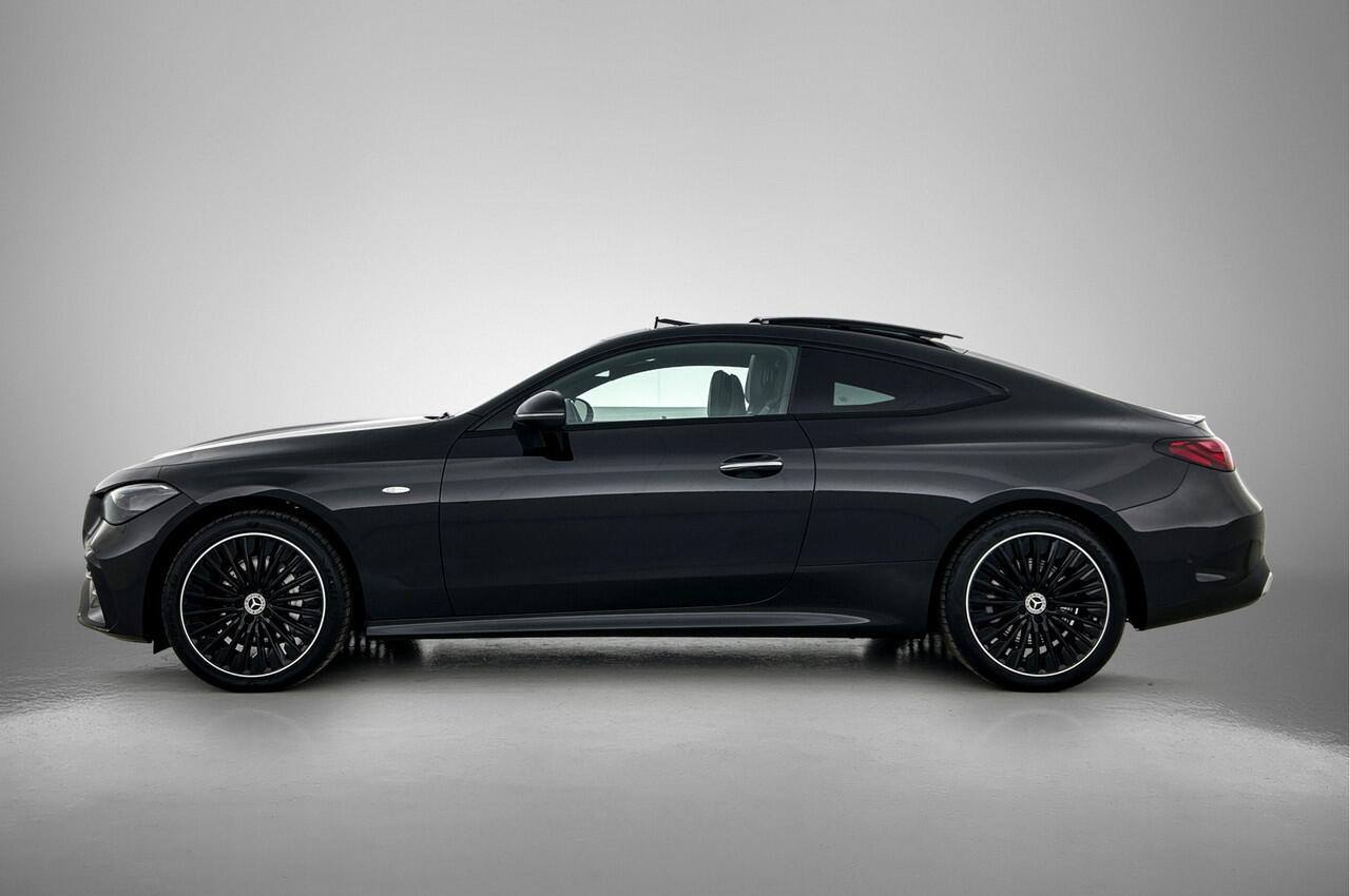 Mercedes-Benz CLE Coupé 300 e AMG Plug-In Hybride AMG Line | Night Pakket | Digiltal Light | Burmester® | Distronic | AMG Spoiler | Stoel en Stuurverwarming. | Sfeerverlichting Inclusief 24 maanden MB Certified garantie voor Europa.