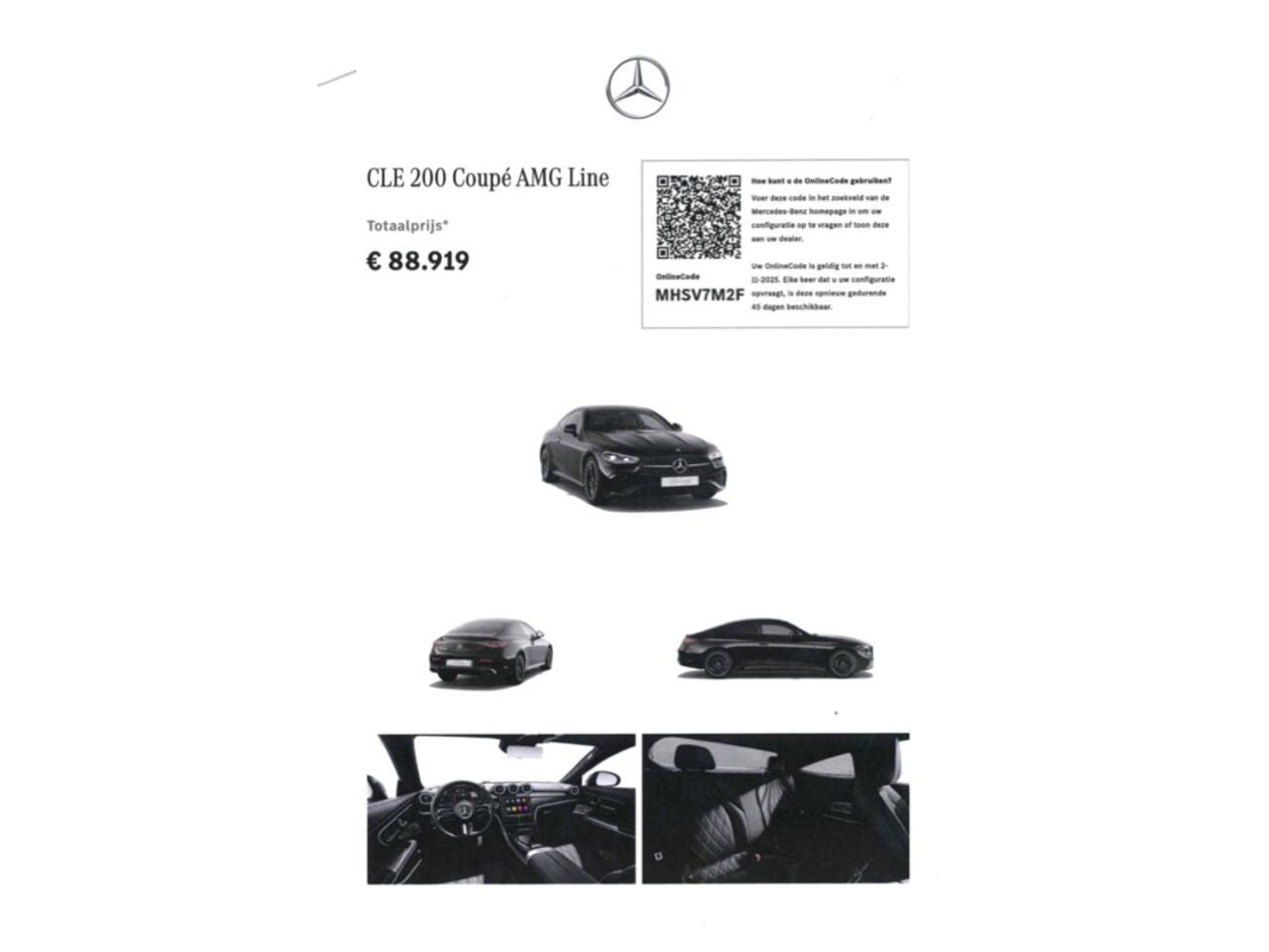 Mercedes-Benz CLE Coupé CLE 200 AMG Line | Nappaleder | Burmester | Pano | NL-auto