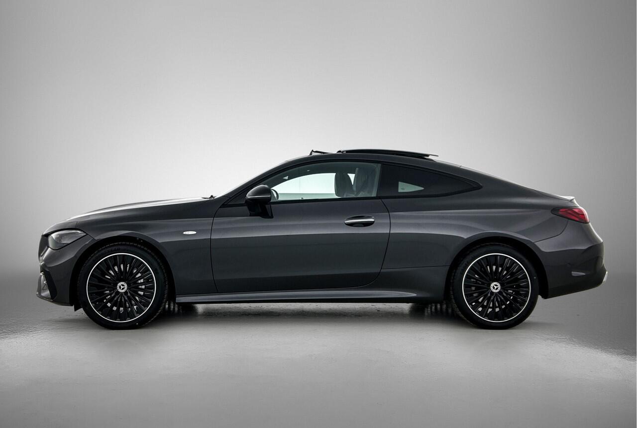 Mercedes-Benz CLE Coupé 300 e AMG Plug-In Hybride AMG Line | Night Pakket | Digital Licht | Distronic | Rijassistentiepakket plus | Stuur en Stoelverwarming. Inclusief 24 maanden MB Certified garantie voor Europa.