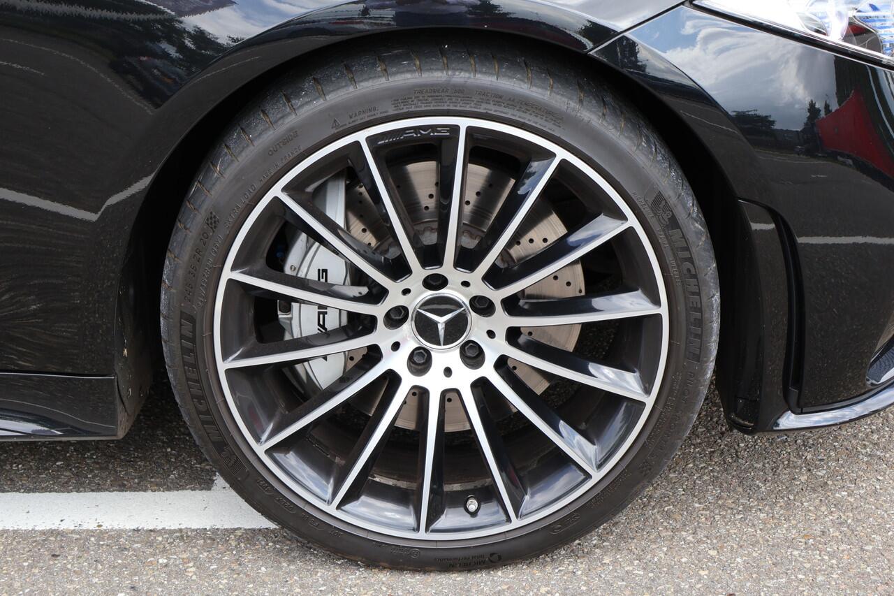 Mercedes-Benz CLS-KLASSE AMG 53 4MATIC+ Premium Plus l Schuif- / Kanteldak l Distronic Plus l Memory l Stoelverwarming en Stoelventilatie l Head Up l LED adaptief l Airmatic l Keyless Go l Burmester l Sfeerverlichting l Nappa LEDER l AMG Night pakket l Achteruitrij camera | Draad