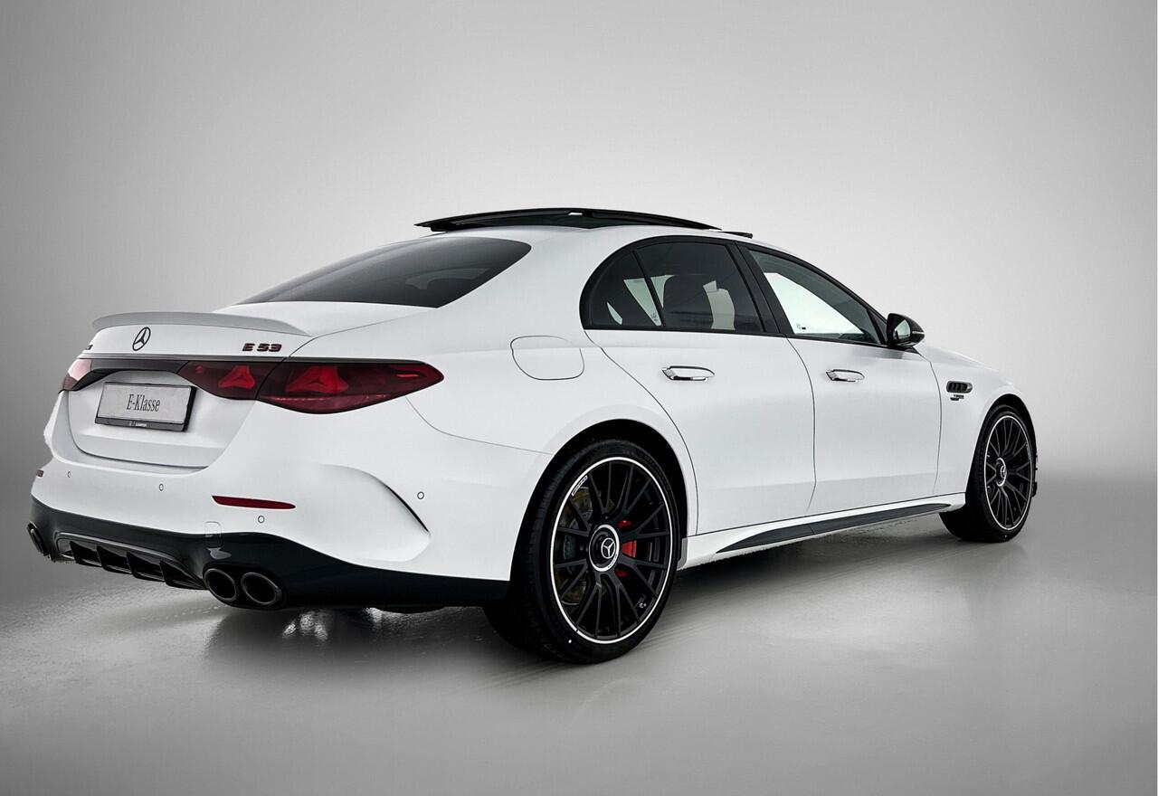 Mercedes-Benz E-KLASSE AMG 53 4MATIC+ Night Edition Premium Plus pakket | Rijassistentiepakket Plus | Winterpakket | AMG DYNAMIC PLUS pakket | Burmester® 4D sound system | Head-up display | 21 inch AMG velgen | AMG Nightpakket ll | Magnolak |