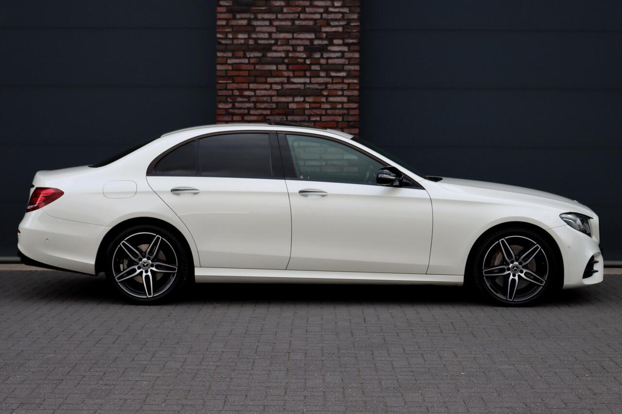 Mercedes-Benz E-KLASSE 400d 4MATIC Premium+ AMG Line Aut9 | Schuifdak | Distronic+ | Burmester High End | Memory | Nappa Leder | Multibeam LED | Parfumering | Keyless Go |