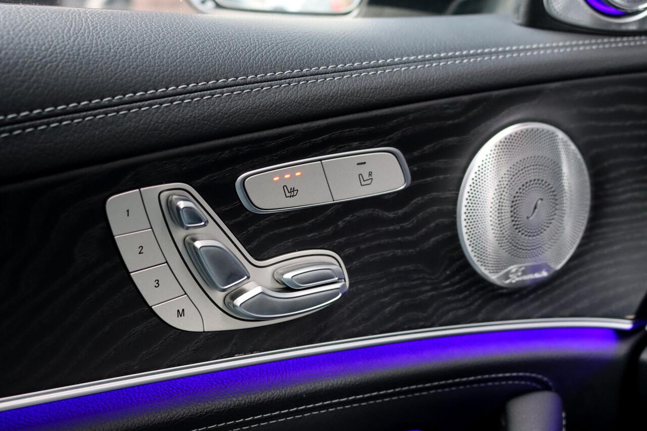 Mercedes-Benz E-KLASSE 400d 4MATIC Premium+ AMG Line Aut9 | Schuifdak | Distronic+ | Burmester High End | Memory | Nappa Leder | Multibeam LED | Parfumering | Keyless Go |