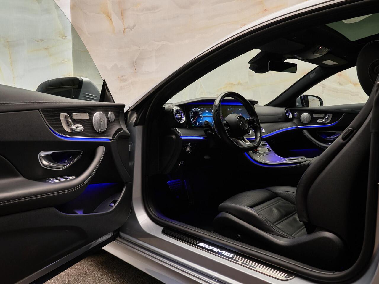 Mercedes-Benz E-KLASSE Coupé AMG 53 4Matic+, pano, perf.uitlaat, Burmester, memory, 360° camera, DISTRONIC+, multibeam, privacy, NP139k