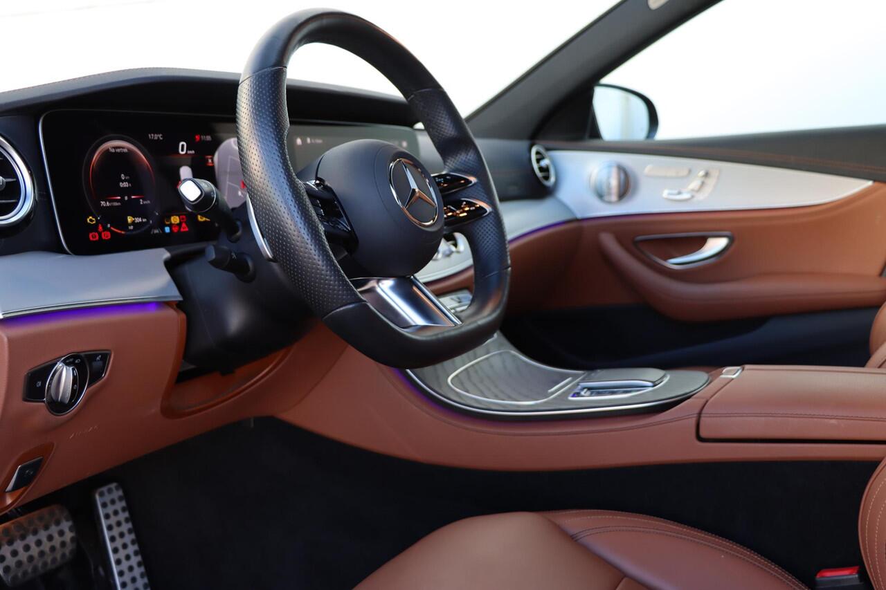 Mercedes-Benz E-KLASSE 200 Business Solution AMG | Pano | Burmester Audio | 360* Camera | Lederen bekleding |