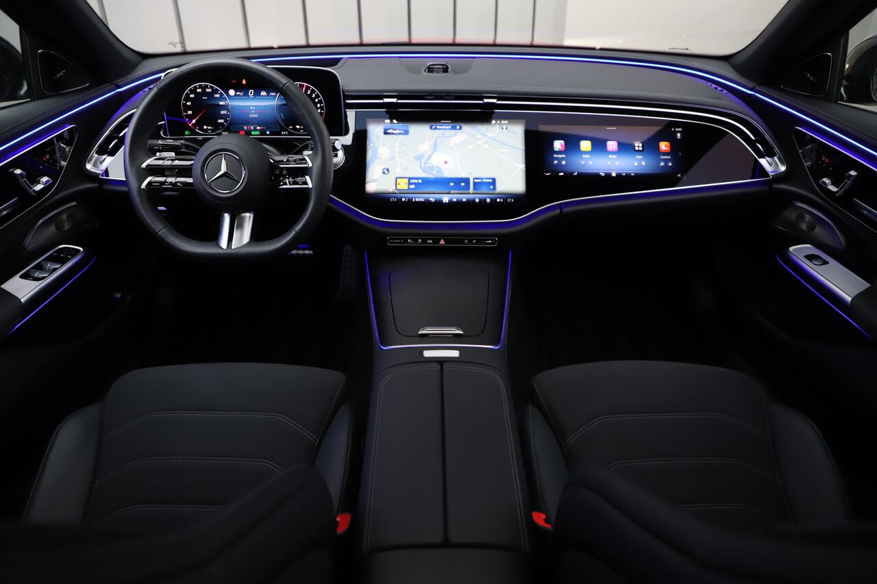 Mercedes-Benz E-KLASSE 400e AMG 4-Matic | 381PK | Luchtvering | Achterasbesturing | Head-up | Burmester 4D | Keyless-go | Pano | Distronic | 2024.