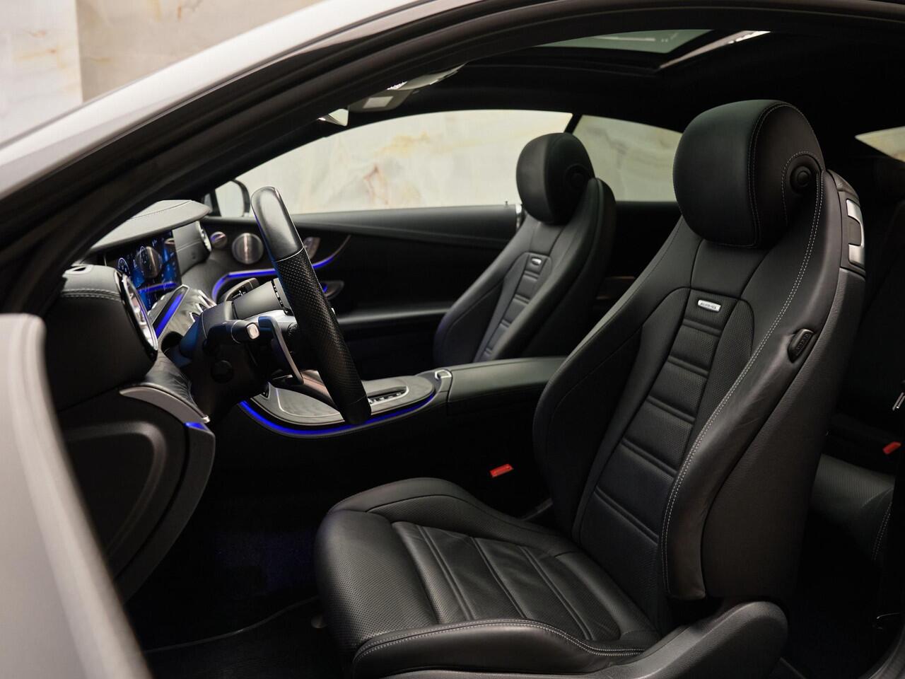 Mercedes-Benz E-KLASSE Coupé AMG 53 4Matic+, pano, perf.uitlaat, Burmester, memory, 360° camera, DISTRONIC+, multibeam, privacy, NP139k