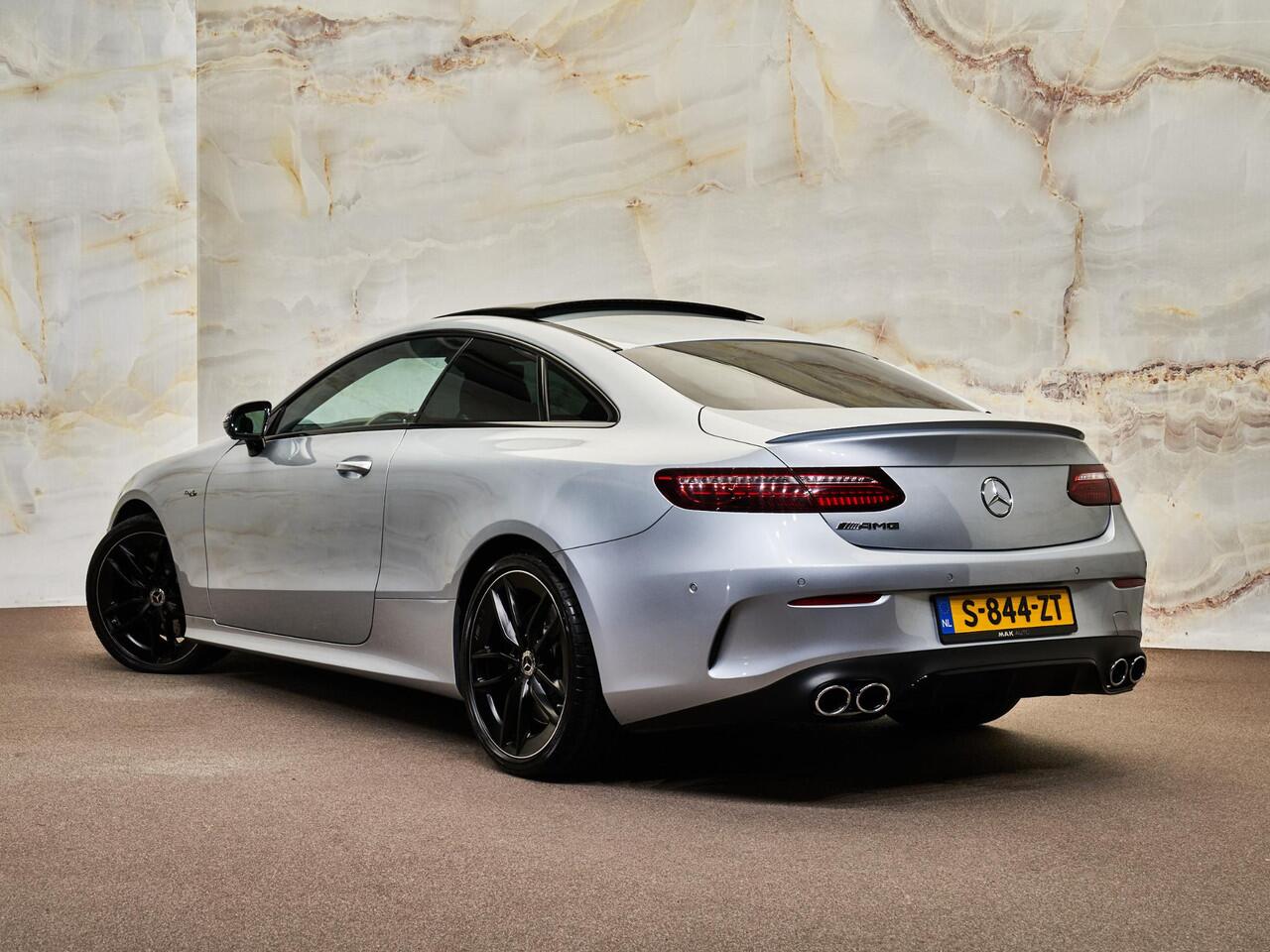 Mercedes-Benz E-KLASSE Coupé AMG 53 4Matic+, pano, perf.uitlaat, Burmester, memory, 360° camera, DISTRONIC+, multibeam, privacy, NP139k