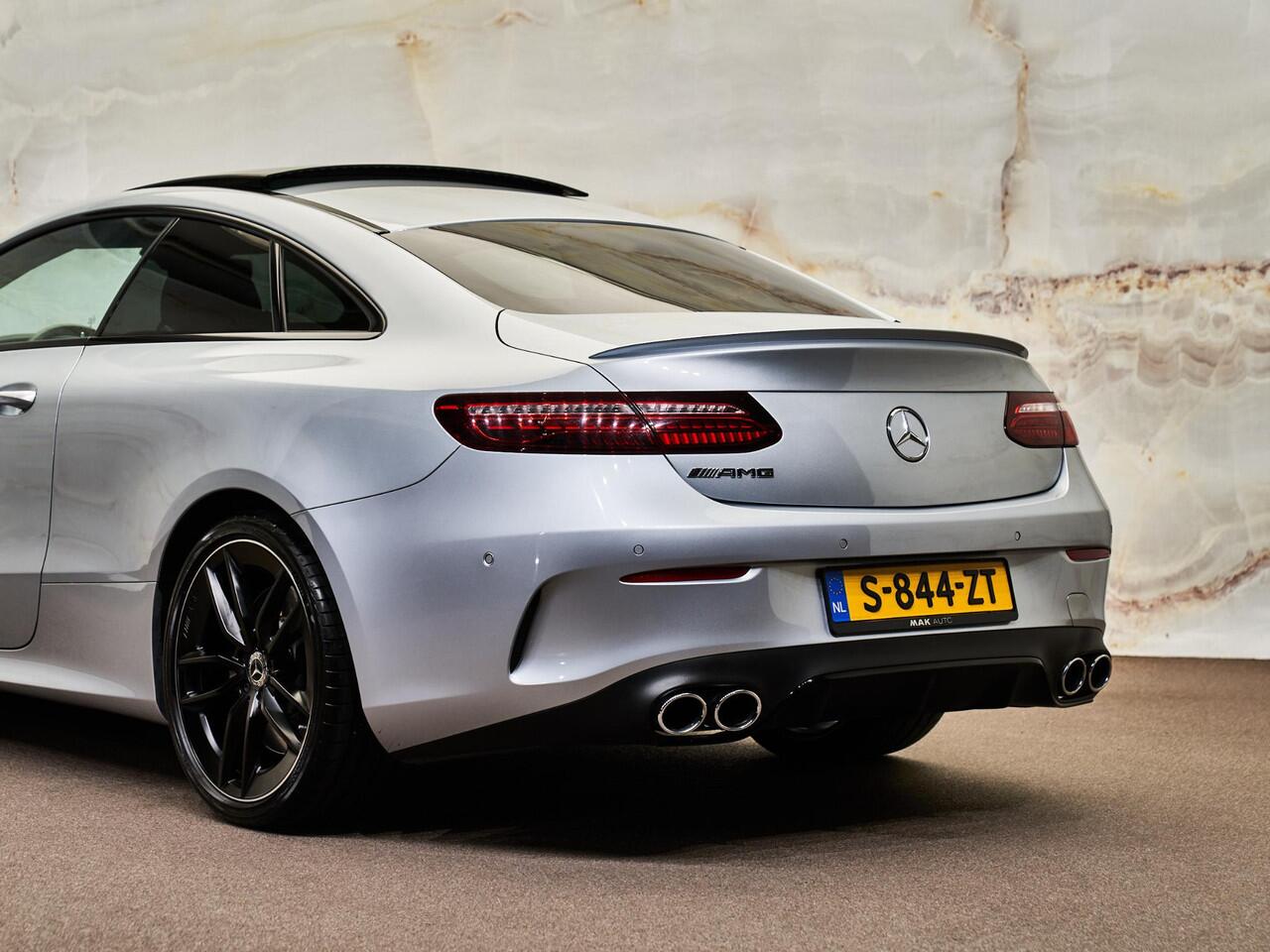 Mercedes-Benz E-KLASSE Coupé AMG 53 4Matic+, pano, perf.uitlaat, Burmester, memory, 360° camera, DISTRONIC+, multibeam, privacy, NP139k