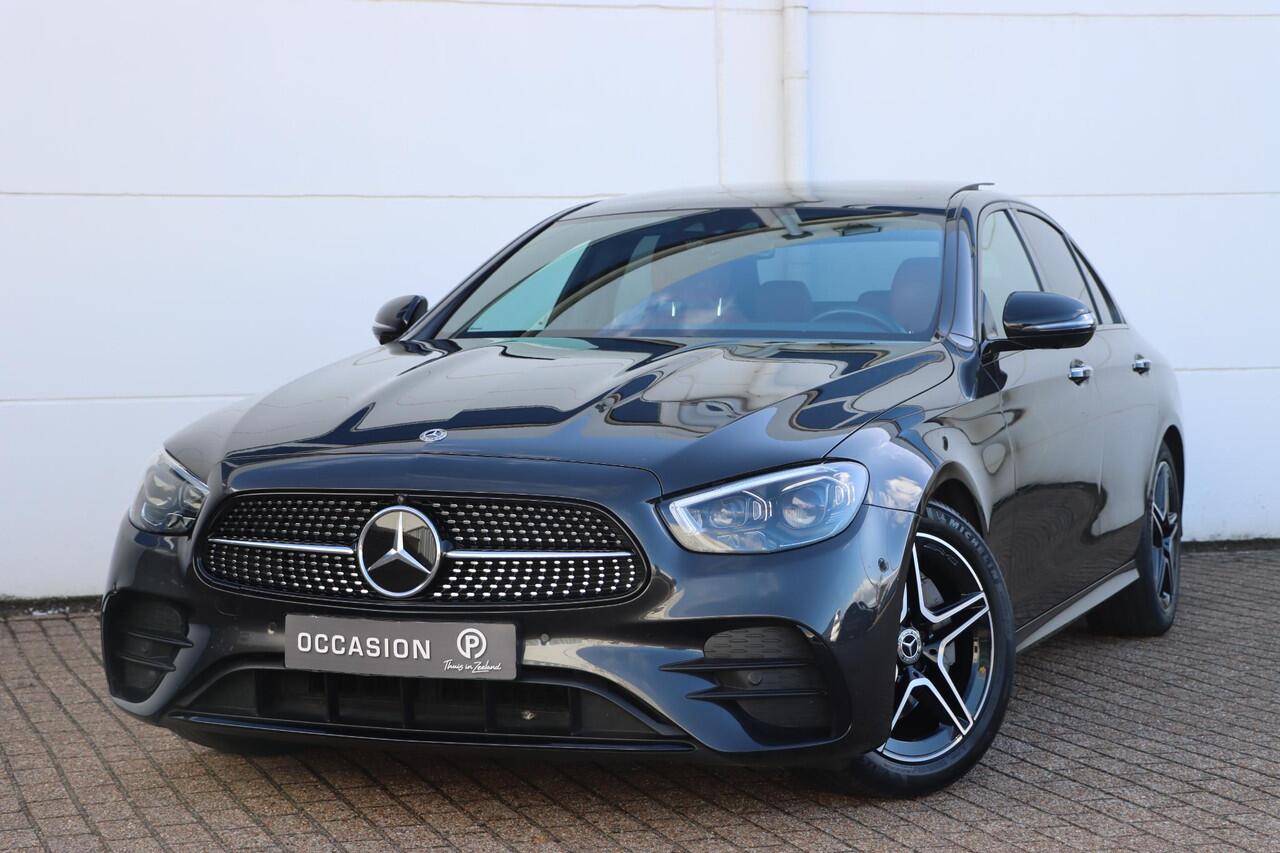 Mercedes-Benz E-KLASSE 200 Business Solution AMG | Pano | Burmester Audio | 360* Camera | Lederen bekleding |