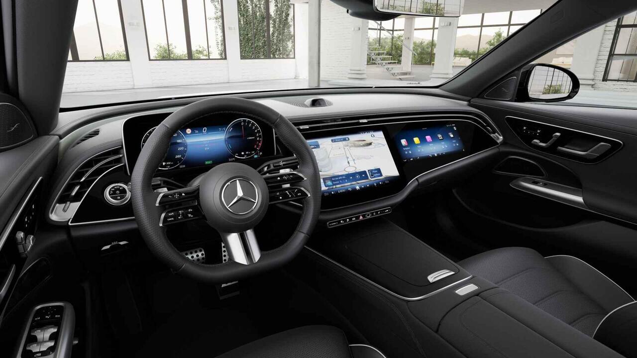 Mercedes-Benz E-KLASSE 300e Sport Edition | Panoramaschuifdak | Premium | Rijassistentiepakket | Leder | Burmester | 360° camera |