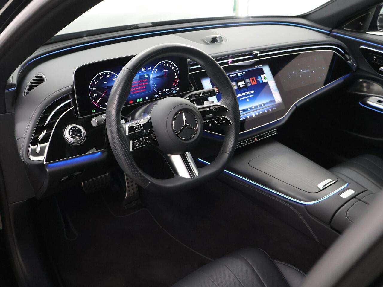 Mercedes-Benz E-KLASSE 300 e AMG Night | Superscreen | Lederen bekleding | Rijassistentiepakket | Burmester | Trekhaak | 360 camera |