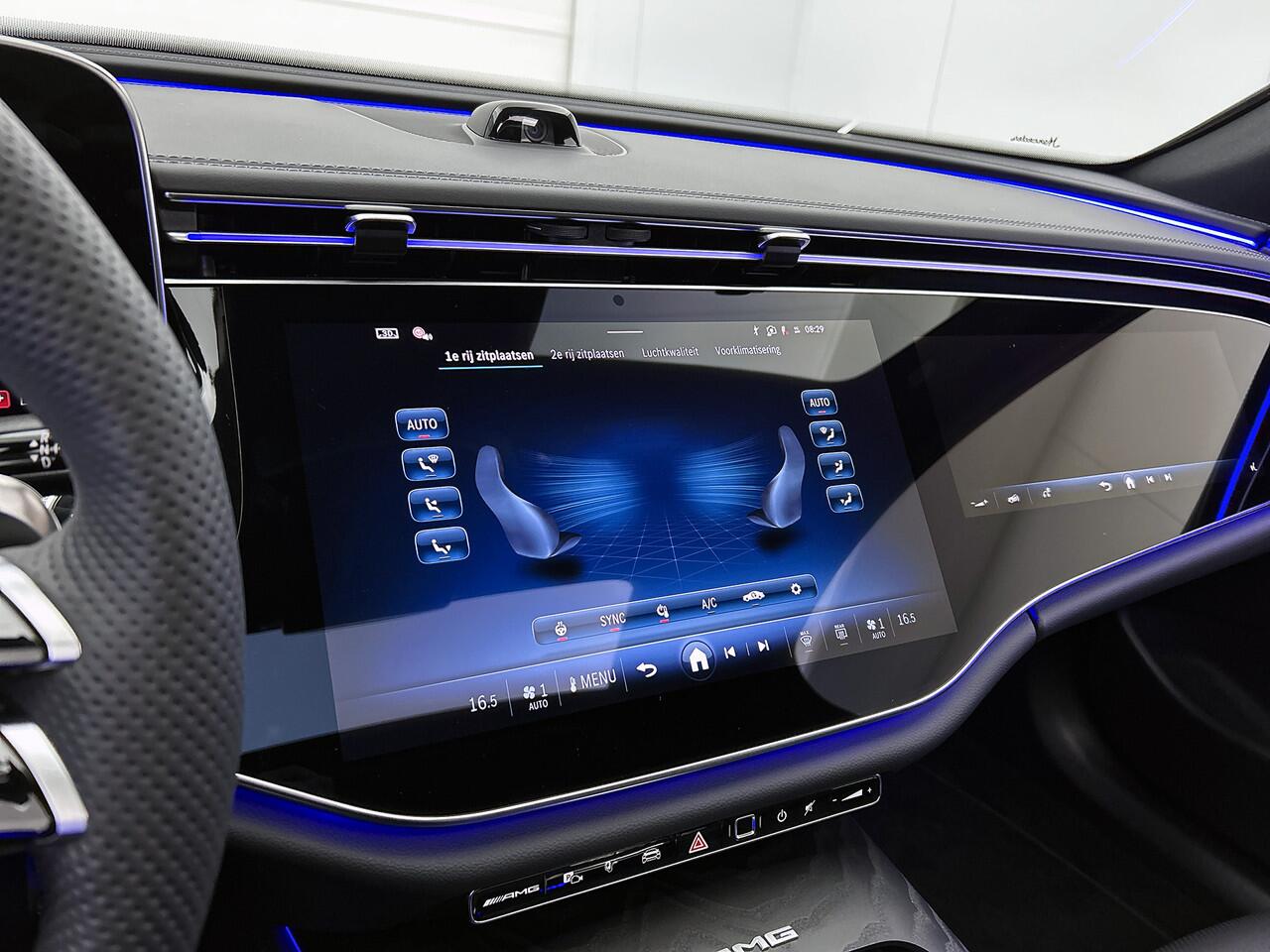 Mercedes-Benz E-KLASSE AMG 53 4MATIC+ Night Edition Premium Plus pakket | Rijassistentiepakket Plus | Winterpakket | AMG DYNAMIC PLUS pakket | Burmester® 4D sound system | Head-up display | 21 inch AMG velgen | AMG Nightpakket ll | Magnolak |