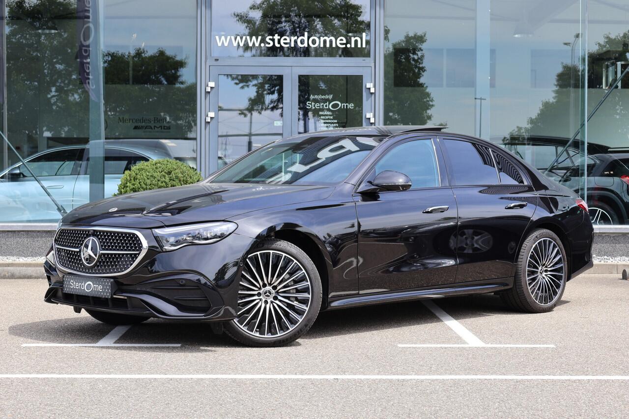 Mercedes-Benz E-KLASSE 300 e AMG Line l Panoramadak l 360 Camera l Head-up l DISTRONIC l Night pakket lBurmester 4 D l Digital Light l Keyless Go l I MBUX l Night pakket I Memory stoelen I Essenhout I Augmented Reality I Stoelverwarming l