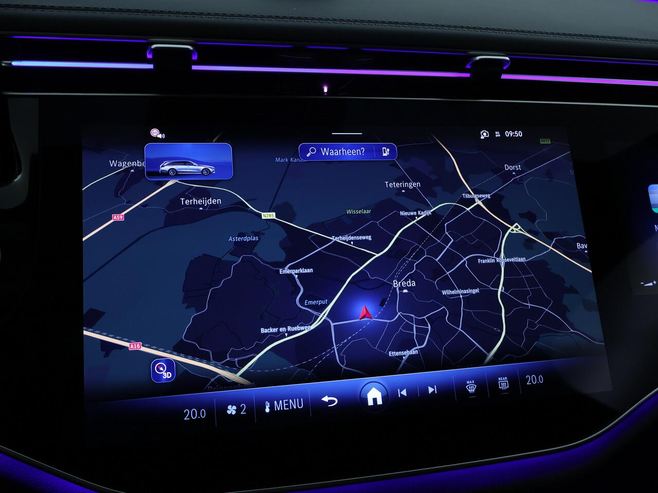 Mercedes-Benz E-estate 300 e AMG Plug-In Hybride | Trekhaak | Voorpassagiersdisplay | Stoelkoeling/stoelverwarming | 360° camera | Apple CarPlay | Inclusief 24 maanden MB Certified garantie voor Europa.