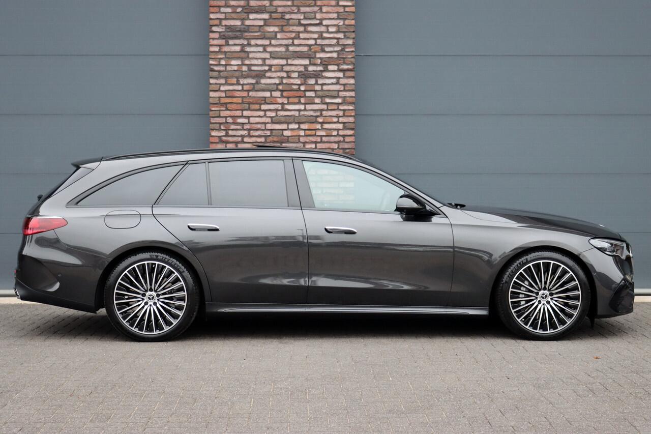 Mercedes-Benz E-estate 300 e AMG Line | Hyperscreen | Distronic+ | Panoramadak | Memory | Stoelventilatie | Burmester | HUD | Digital Light | Trekhaak | Augemented Reality |