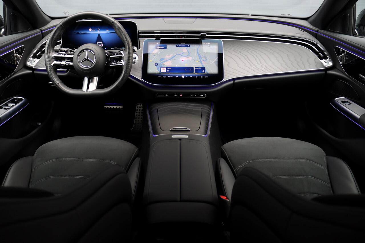 Mercedes-Benz E-estate 200 AMG Line Aut9 | Distronic | Trekhaak | Verwarmd Stuurwiel | Camera | Keyless Go | High Perf. LED | Zitcomfortpakket | Nightpakket |