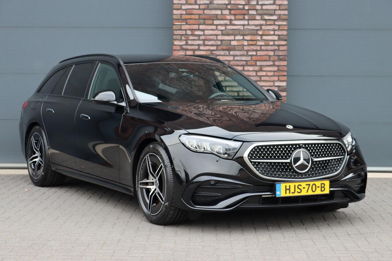 Mercedes-Benz E-estate 200 AMG Line Aut9 | Distronic Pro | Trekhaak | Verwarmd Stuurwiel | Camera | Keyless Go | High Perf. LED | Zitcomfortpakket | Nightpakket |