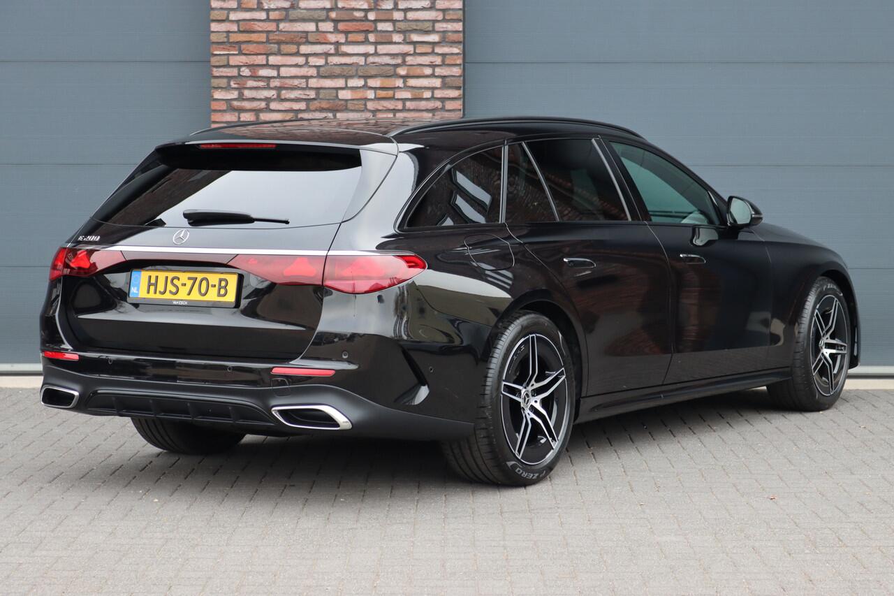 Mercedes-Benz E-estate 200 AMG Line Aut9 | Distronic Pro | Trekhaak | Verwarmd Stuurwiel | Camera | Keyless Go | High Perf. LED | Zitcomfortpakket | Nightpakket |