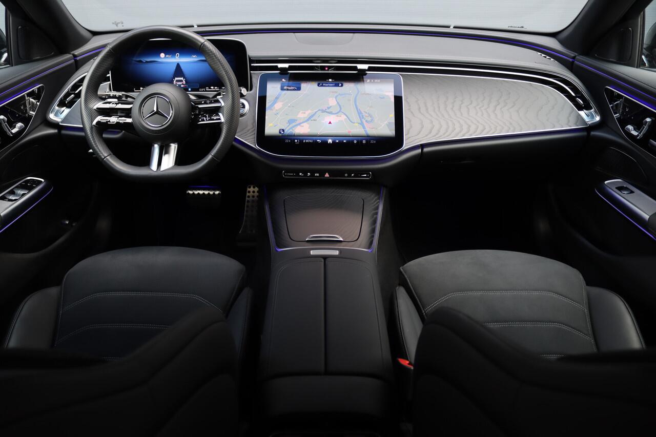 Mercedes-Benz E-estate 300 e AMG Line Aut9 | Distronic Pro | Memory | Digital Light | Surround Camera | Keyless Go | Night Pakket | Augmented Reality | Stoelverwarming | Sfeerverlichting | Verwarmd Stuurwiel |