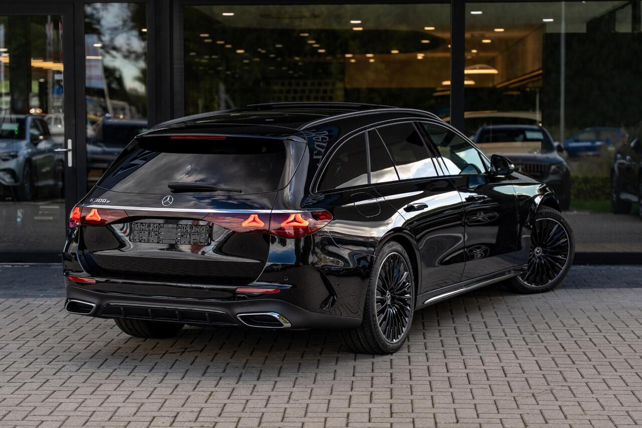 Mercedes-Benz E-estate 300e Sport Edition | Night | Panoramaschuifdak | Premium pakket | Burmester| Trekhaak | 360° camera | Superscreen |