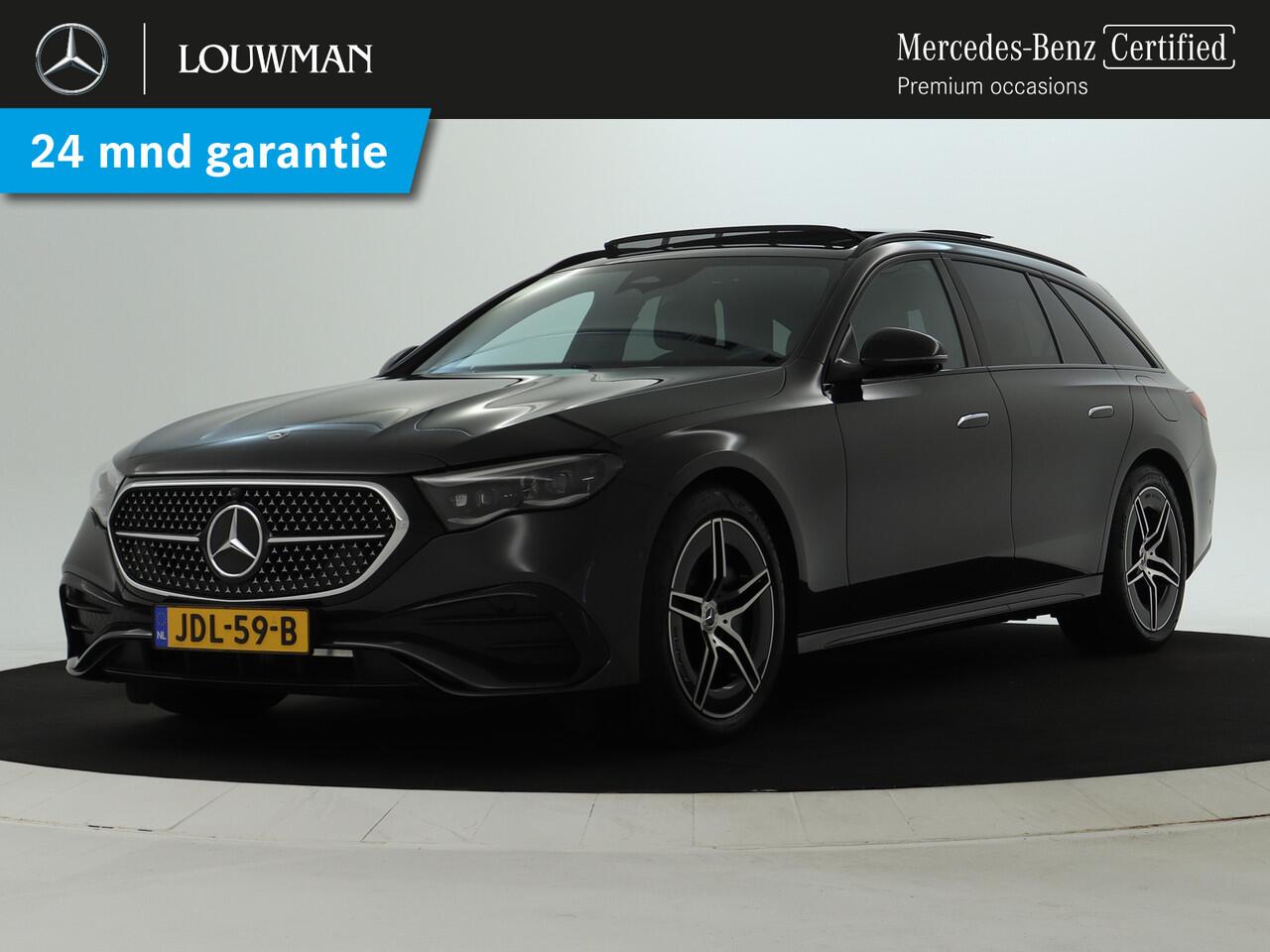 Mercedes-Benz E-estate 300 e AMG Line | AMG Line Advanced Plus | Night Pakket | Panorama Schuif-Kanteldak | Head-up-Display | Memory Voorstoelen. Inclusief 24 maanden Mercedes-Benz Certified garantie voor Europa.
