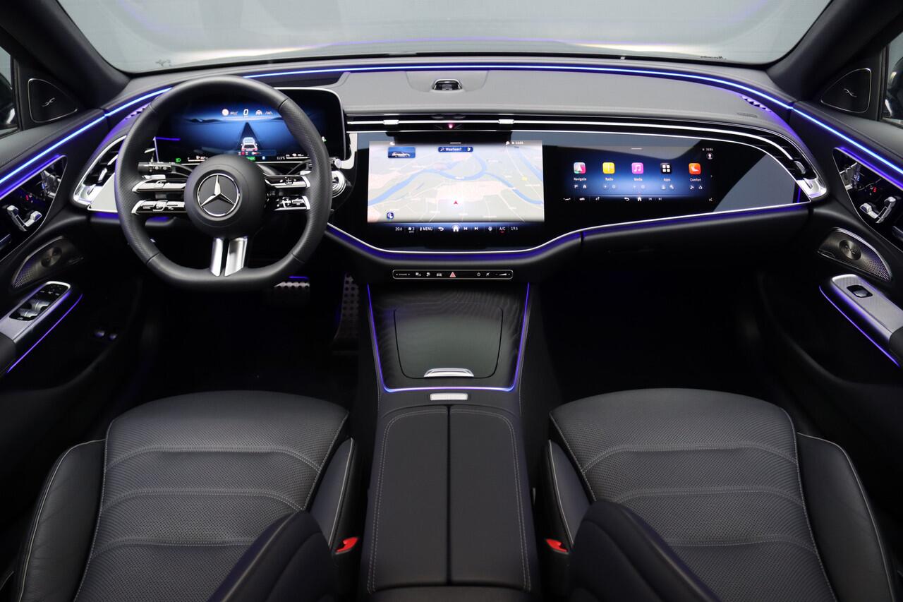 Mercedes-Benz E-estate 300 e AMG Line | Hyperscreen | Distronic+ | Panoramadak | Memory | Stoelventilatie | Burmester | HUD | Digital Light | Trekhaak | Augemented Reality |