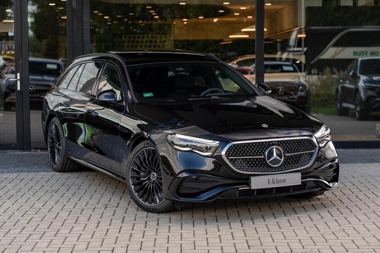 Mercedes-Benz E-estate 300e Sport Edition | Night | Panoramaschuifdak | Premium pakket | Burmester| Trekhaak | 360° camera | Superscreen |