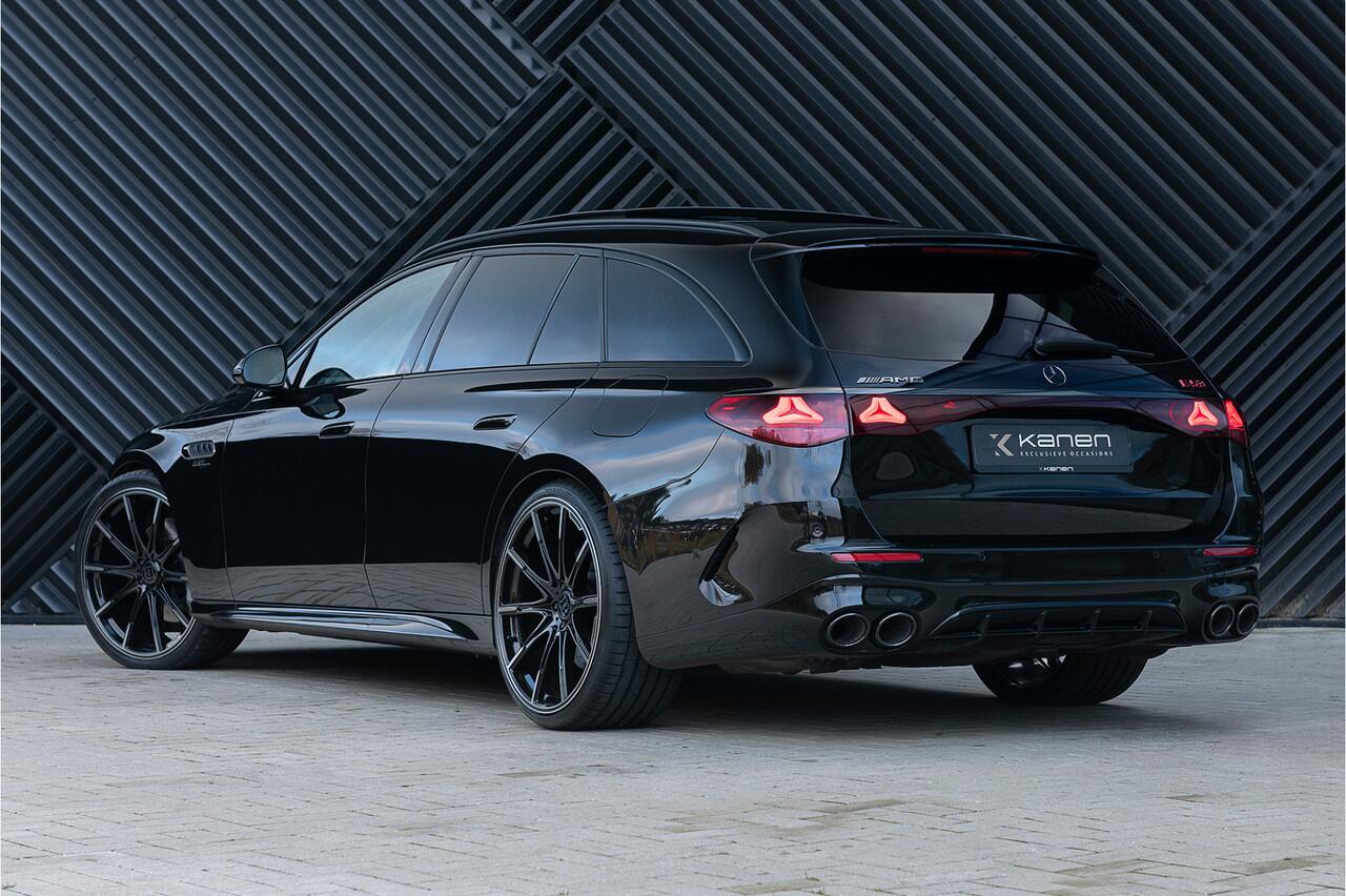 Mercedes-Benz E-estate AMG 53 4MATIC+ Distronic+ IHC+ Achterasbes. MBUX Hyperscreen Pano Head Up 360 Softclose