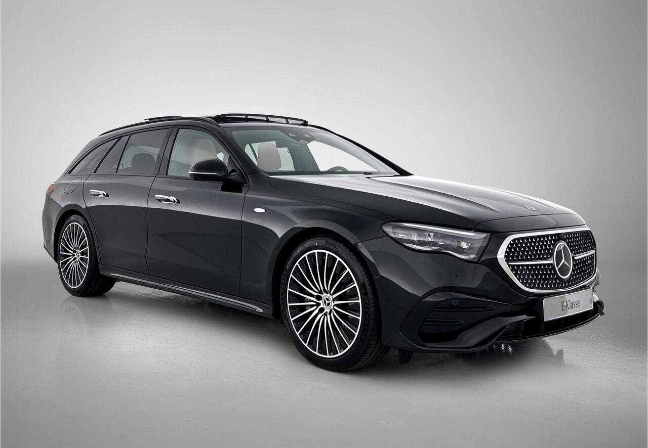 Mercedes-Benz E-estate 300 e Sport Edition | Trekhaak | Nightpakket | Premium Pakket | Rijassistentiepakket Plus | Akoestisch comfortpakket | Stoelventilatie voor | Winter pakket | KEYLESS GO-pakket | 360°-camera | MBUX Superscreen |