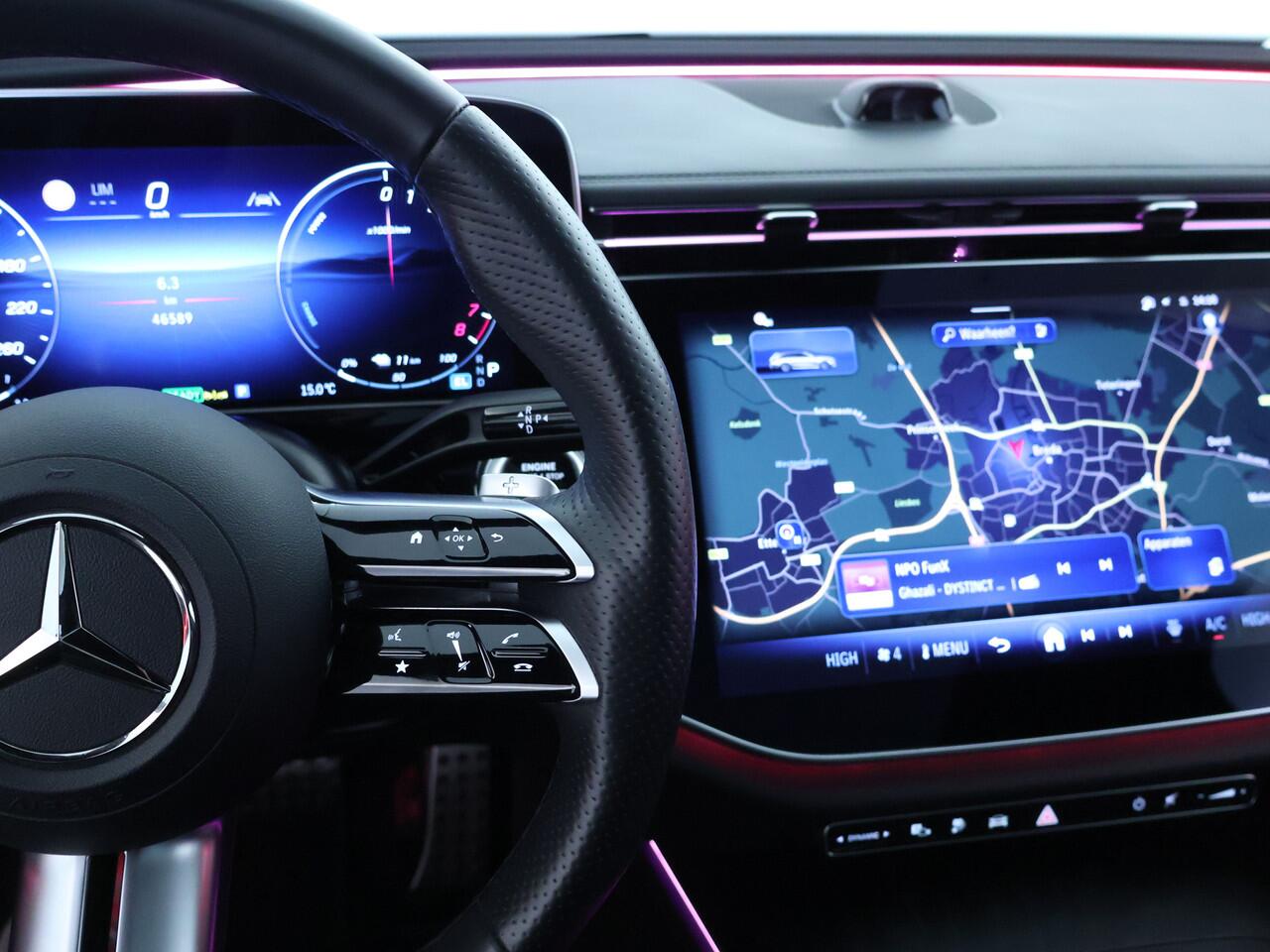 Mercedes-Benz E-estate 300 e Exclusive Line | AMG Line | Night Pakket | Panoramadak | Lederen bekleding | Alarm | Inclusief 24 maanden MB Certified garantie voor Europa.