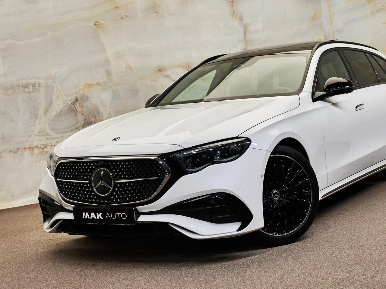 Mercedes-Benz E-estate 300 e AMG Line, NL-auto, 1e eig., pano, Burmester, 360° camera, 20'', tr.haak, ACC, keyless, dealeroh, NP90k