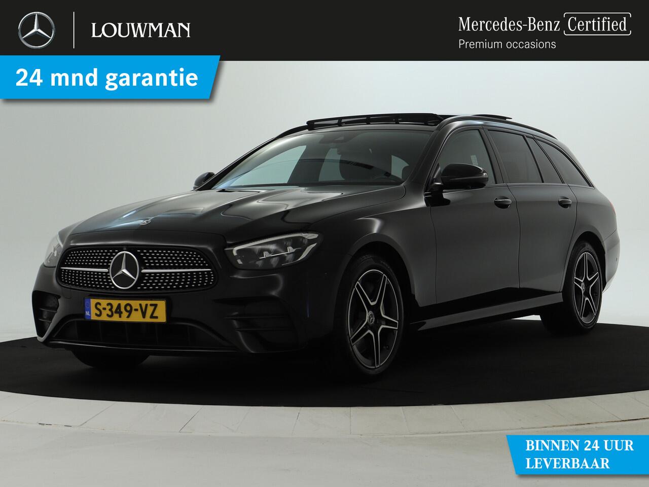 Mercedes-Benz E-estate 300 e | 360°-camera | Burmester | Panoramadak | Nightpakket | Inclusief 24 maanden MB Certified garantie voor Europa.