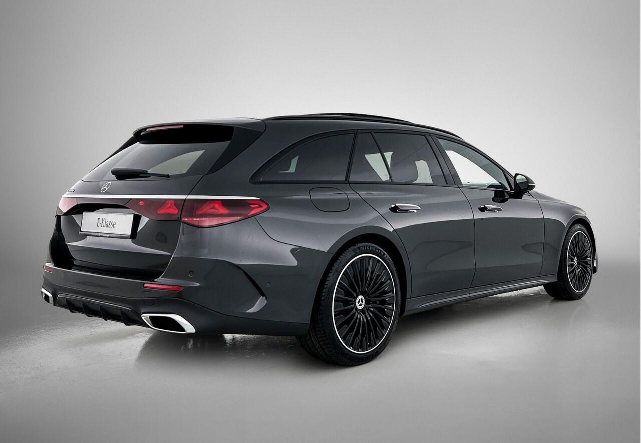 Mercedes-Benz E-estate 300 e Sport Edition | Premium pakket | Winter pakket | Nightpakket | Stoelventilatie voor | Trekhaak | Rijassistentiepakket Plus | 20 inch AMG velgen zwart | MBUX Superscreen | 360°-camera | DIGITAL Light |