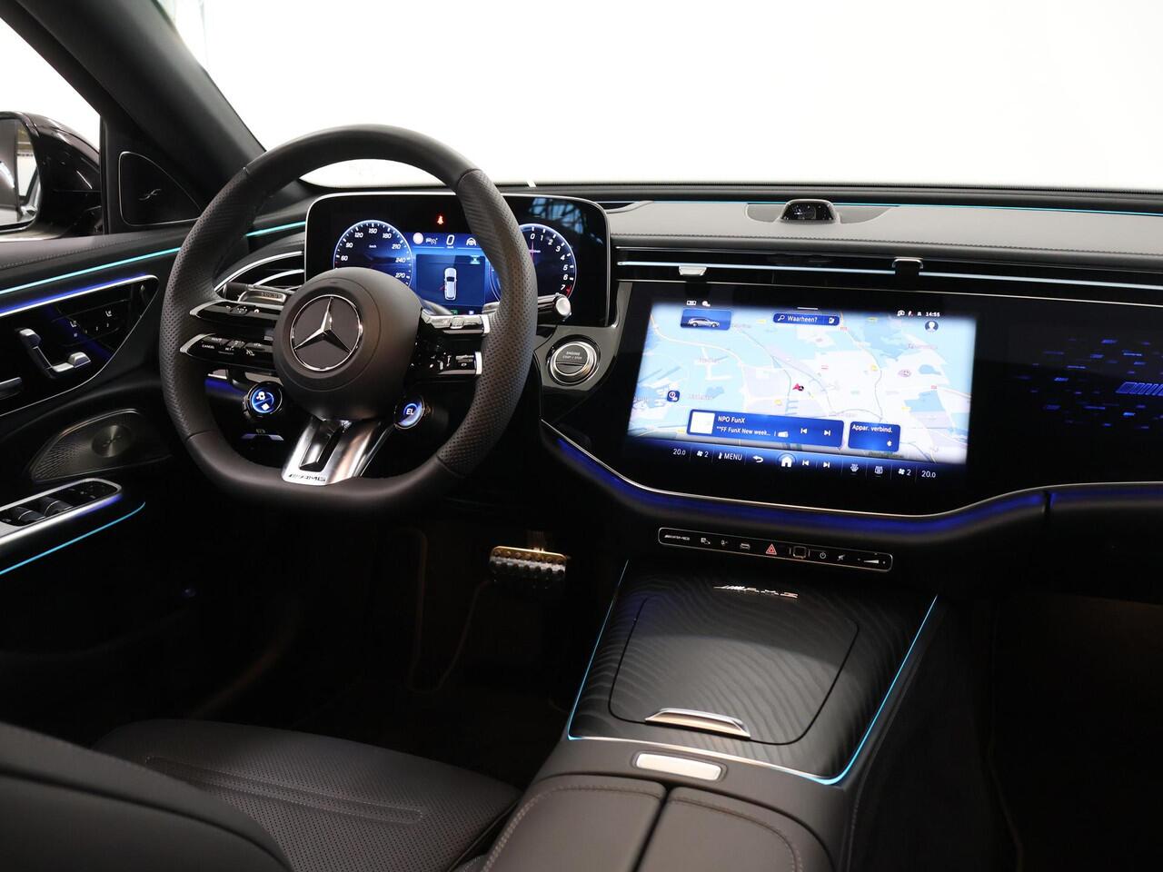 Mercedes-Benz E-estate AMG 53 4MATIC+ | Premium plus | Superscreen | MANUFAKTUR Lak | Night pakket 1 en 2 | Stoelkoeling | Sluitbekrachtiging | Rij assistentie pakket |