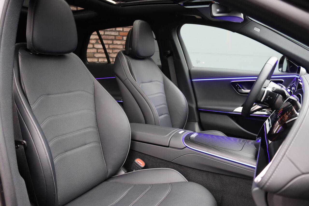 Mercedes-Benz E-estate 300 e AMG Line | Hyperscreen | Distronic+ | Panoramadak | Memory | Stoelventilatie | Burmester | HUD | Digital Light | Trekhaak | Augemented Reality |